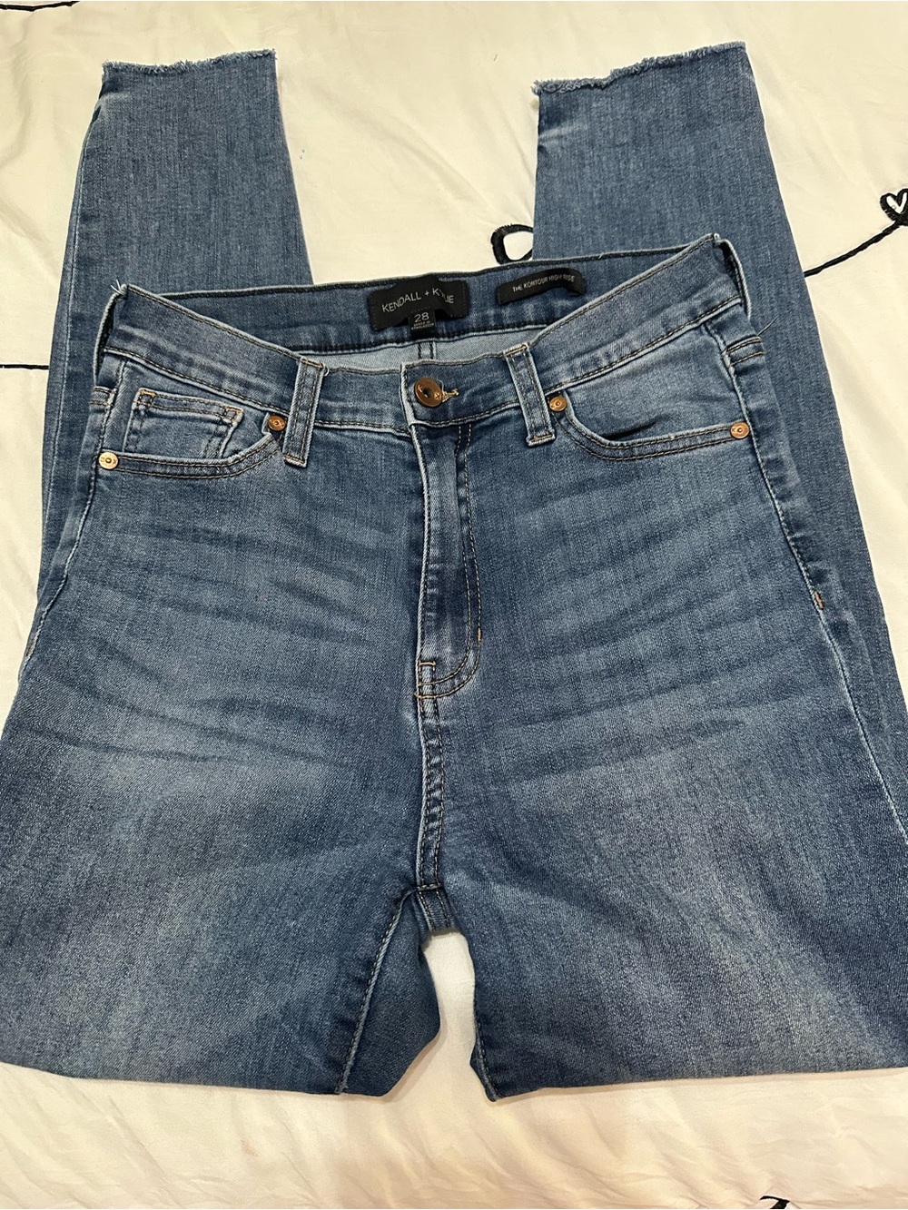 Kendall & Kylie Light Blue High-Rise Skinny Jeans